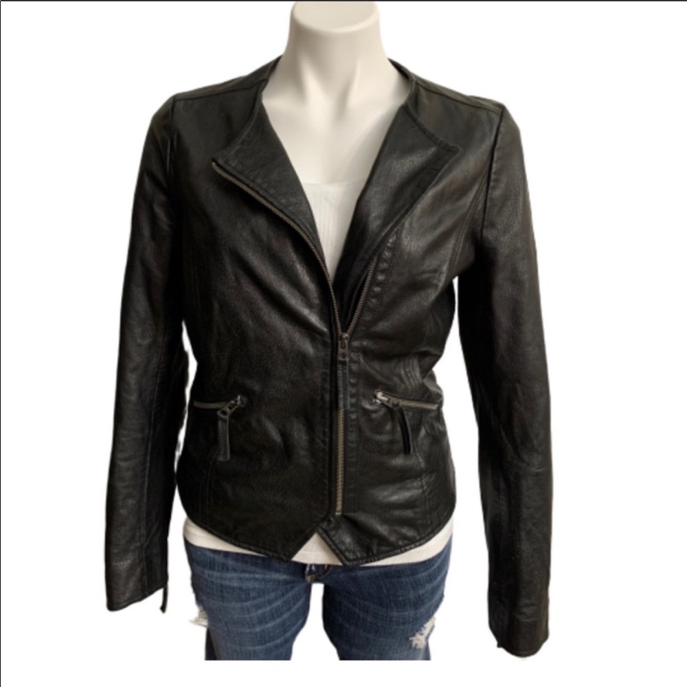Lucky Brand Leather moto jacket